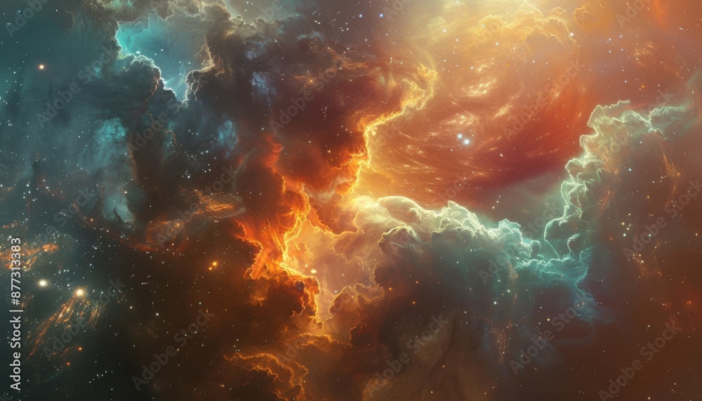 Obraz premium Galaxy background representing a stellar nursery