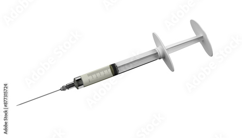 Intramuscular injection for arm vaccination, rendering 3d, 3d illustration