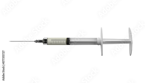 Intramuscular injection for arm vaccination, rendering 3d, 3d illustration