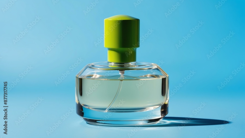 aesthetic perfume bottle with green nozzle filled with background aesthetic perfume bottle with green nozzle filled with background