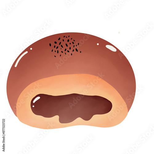 donut isolated on white background