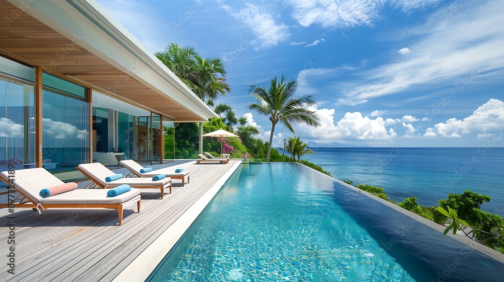 Modern Villa with Infinity Pool Overlooking the Ocean Modern Villa with Infinity Pool Overlooking the Ocean