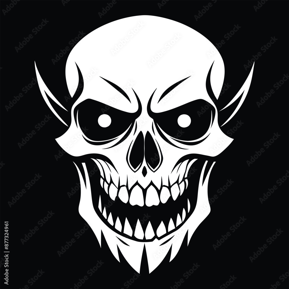 Fototapeta premium Halloween Ghost Silhouette Vector illustration