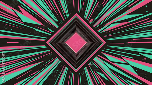 Neon Geometry Captivates A Neo Brutal Masterpiece