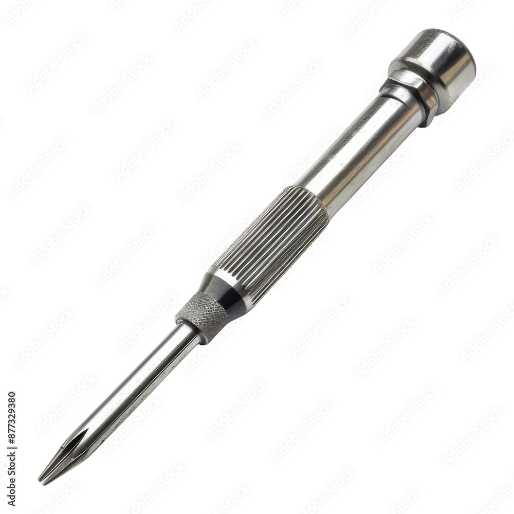 Metallic screwdriver isolated on white background Metallic screwdriver isolated on white background