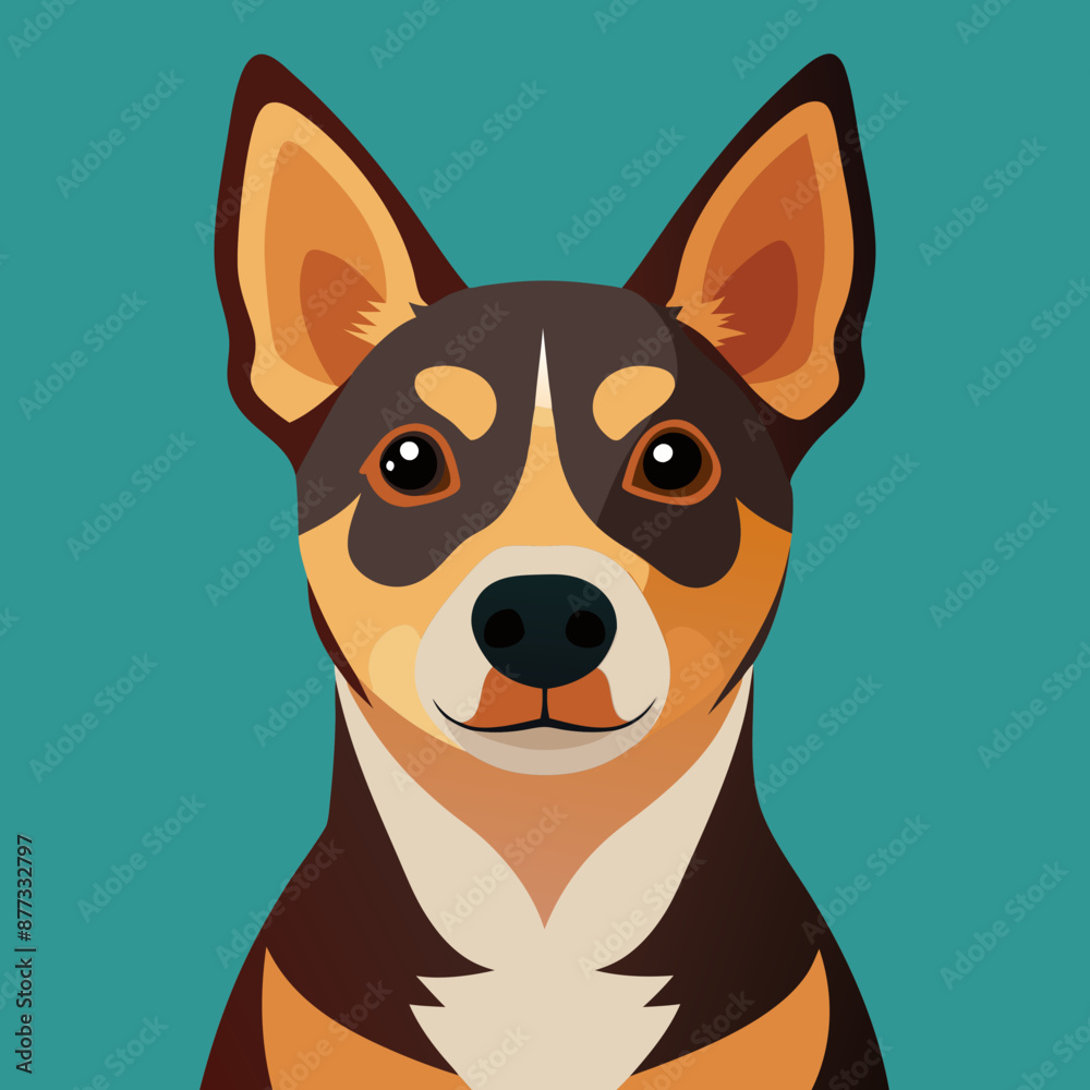 Charming Dog Vector Clipart