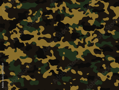 camouflage army pattern, seamless vector background, fashionable urban print