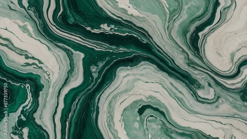 Marble pattern with elegant shades of jade green