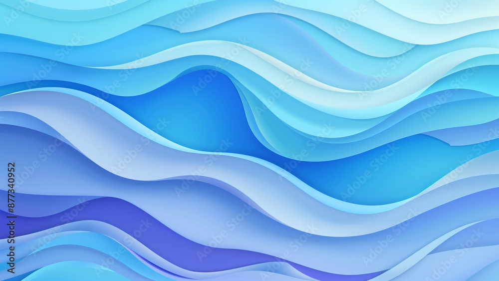 A Smooth Blue Wave Background A Smooth Blue Wave Background