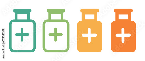 medicine icon set vector illustration
