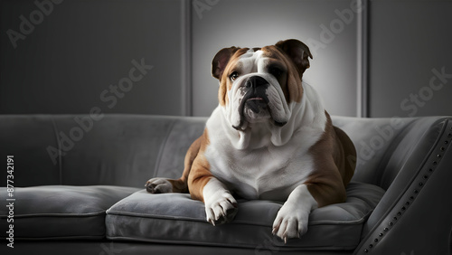 Poised Perfection A Bulldog Portrait