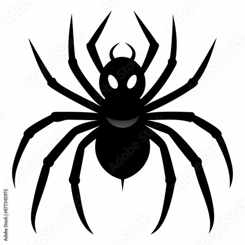 Halloween spider vector,spider isolated on white background