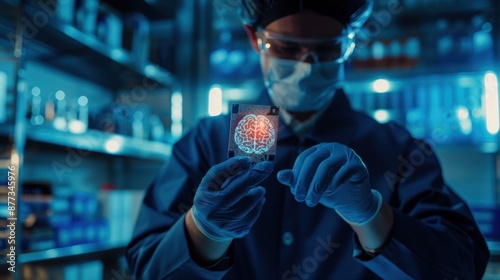 scientist in laboratory photo