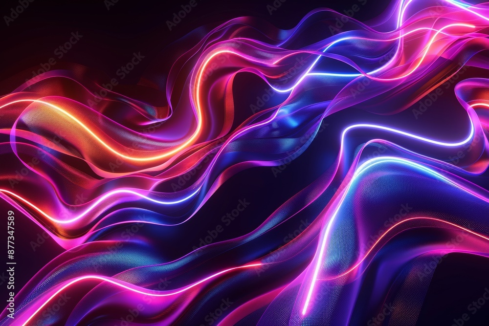 Stock image of an abstract background with an interlaced digital glitch and distortion effect. Futuristic cyberpunk design with retro 80s 90s cyberpunk aesthetic techno neon colors. Stock image of an abstract background with an interlaced digital glitch and distortion effect. Futuristic cyberpunk design with retro 80s 90s cyberpunk aesthetic techno neon colors.