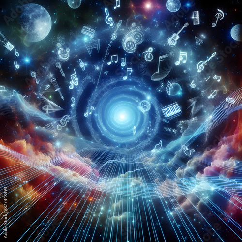 Wallpaper Mural musical diversity of fractal realms Torontodigital.ca