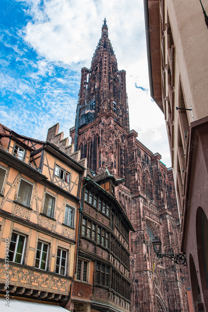 Fototapeta premium Notre Dame Cathedral, Strasbourg, France