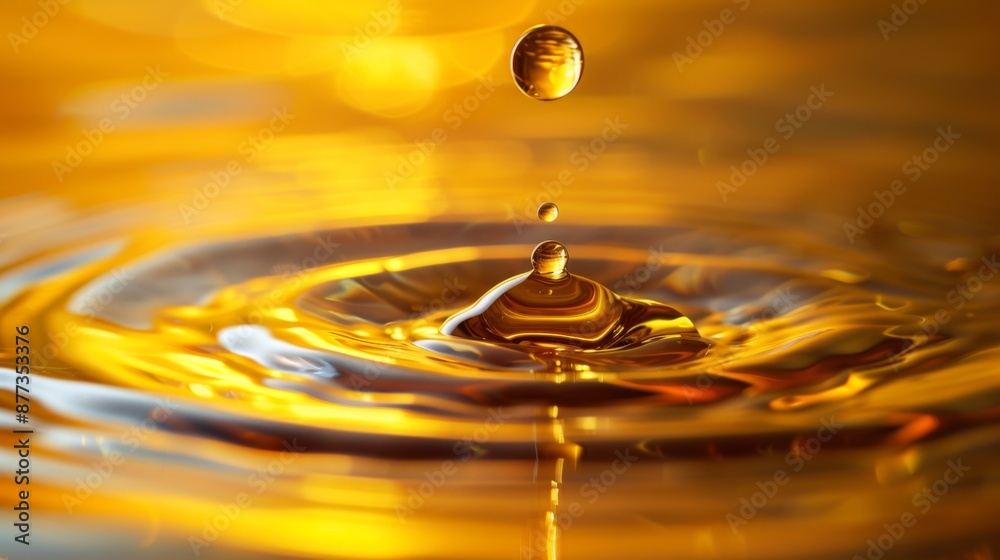 A single Cooking Oil droplet falling into the calm Cooking Oil, creating ripples that spread out from its center, creating an elegant and serene visual effect. A single Cooking Oil droplet falling into the calm Cooking Oil, creating ripples that spread out from its center, creating an elegant and serene visual effect.