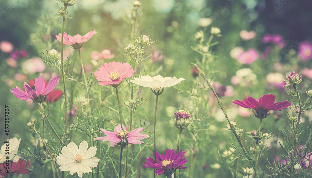 A picturesque summer meadow bursting with colorful flowers, showcasing the vibrant beauty of nature's palette. A picturesque summer meadow bursting with colorful flowers, showcasing the vibrant beauty of nature's palette.