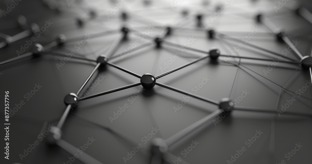 Modern background design with abstract 3D render of technological surface