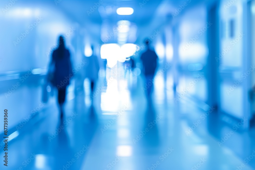 Abstract medical background with blurred interior of a hospital. Abstract medical background with blurred interior of a hospital.