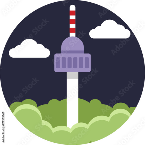 Seoul Tower stands tall as a symbol of South Korea's modernity and technological prowess.