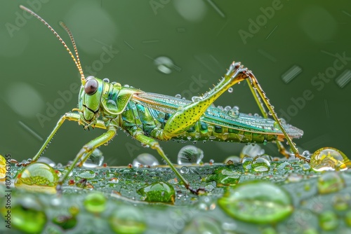 insects land on the grass professional photography photo