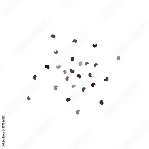 Poppy Seed Icon, Scattered Blue Poppyseed Pile, Small Culinary Grains, Tiny Seeds, Oilseed Sprinkles for Cooking, Poppy Seed Isolated on White Background