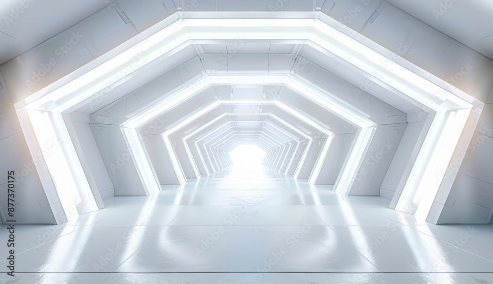 Spaceship interior rendered in 3D Spaceship interior rendered in 3D