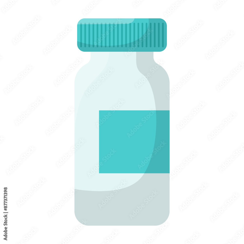 Container for medicine. Medicine elements and tools. Medical equipment to use at home. Medicines to treat diseases. First aid kit. Healthcare. Vector illustration. Container for medicine. Medicine elements and tools. Medical equipment to use at home. Medicines to treat diseases. First aid kit. Healthcare. Vector illustration.