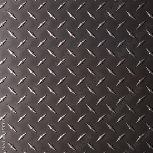 dark steel plate with diamo...