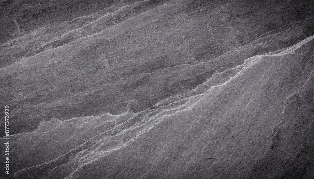 Fototapeta premium Dark grey black slate background or texture.