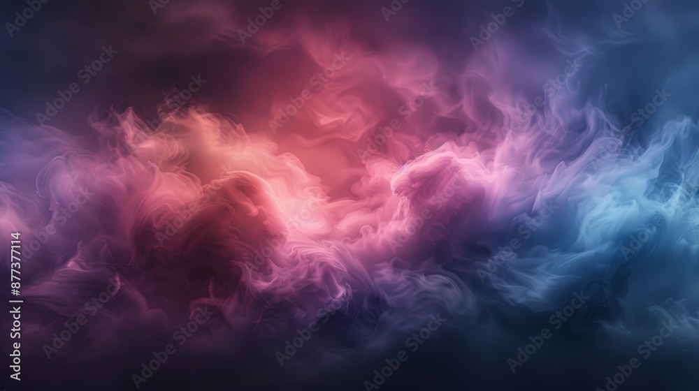 custom made wallpaper toronto digitalAbstract background of swirling pink, blue and purple smoke on a dark background.