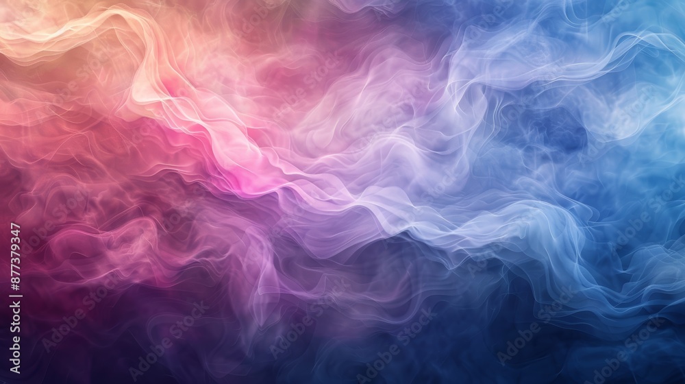Abstract colorful smoke swirls and flowing in a dark background. Perfect for designs. Abstract colorful smoke swirls and flowing in a dark background. Perfect for designs.