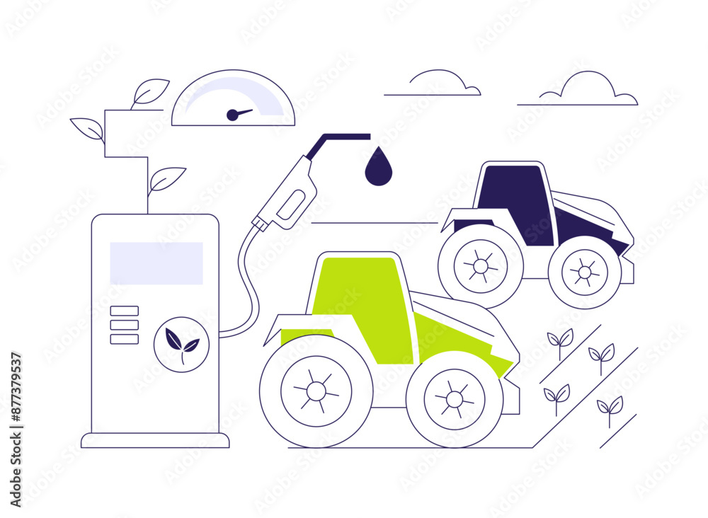 Biofuel abstract concept vector illustration. Biofuel abstract concept vector illustration.