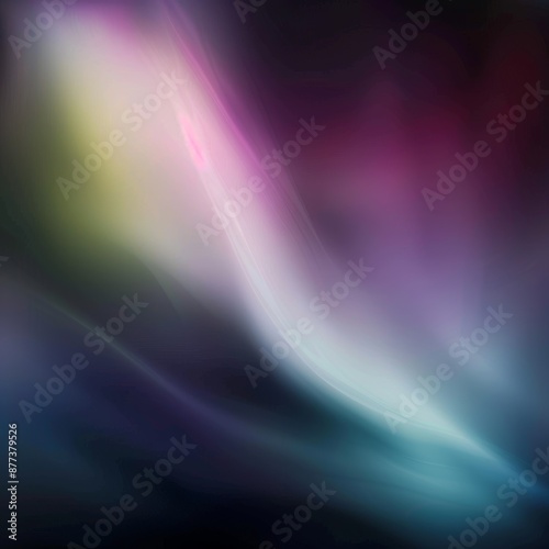 Abstract digital background with holographic effect and colorful blurred light leaks. Image with magic glitch texture.