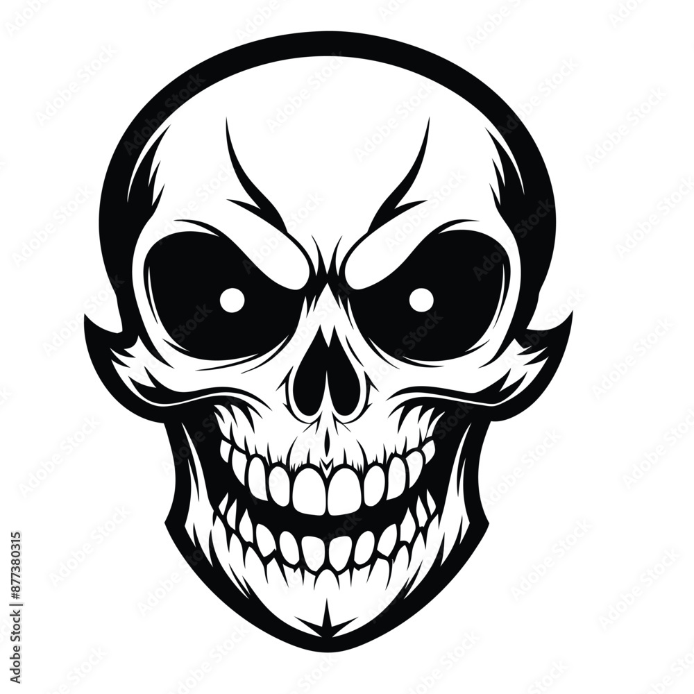 Fototapeta premium Halloween Ghost Silhouette Vector illustration