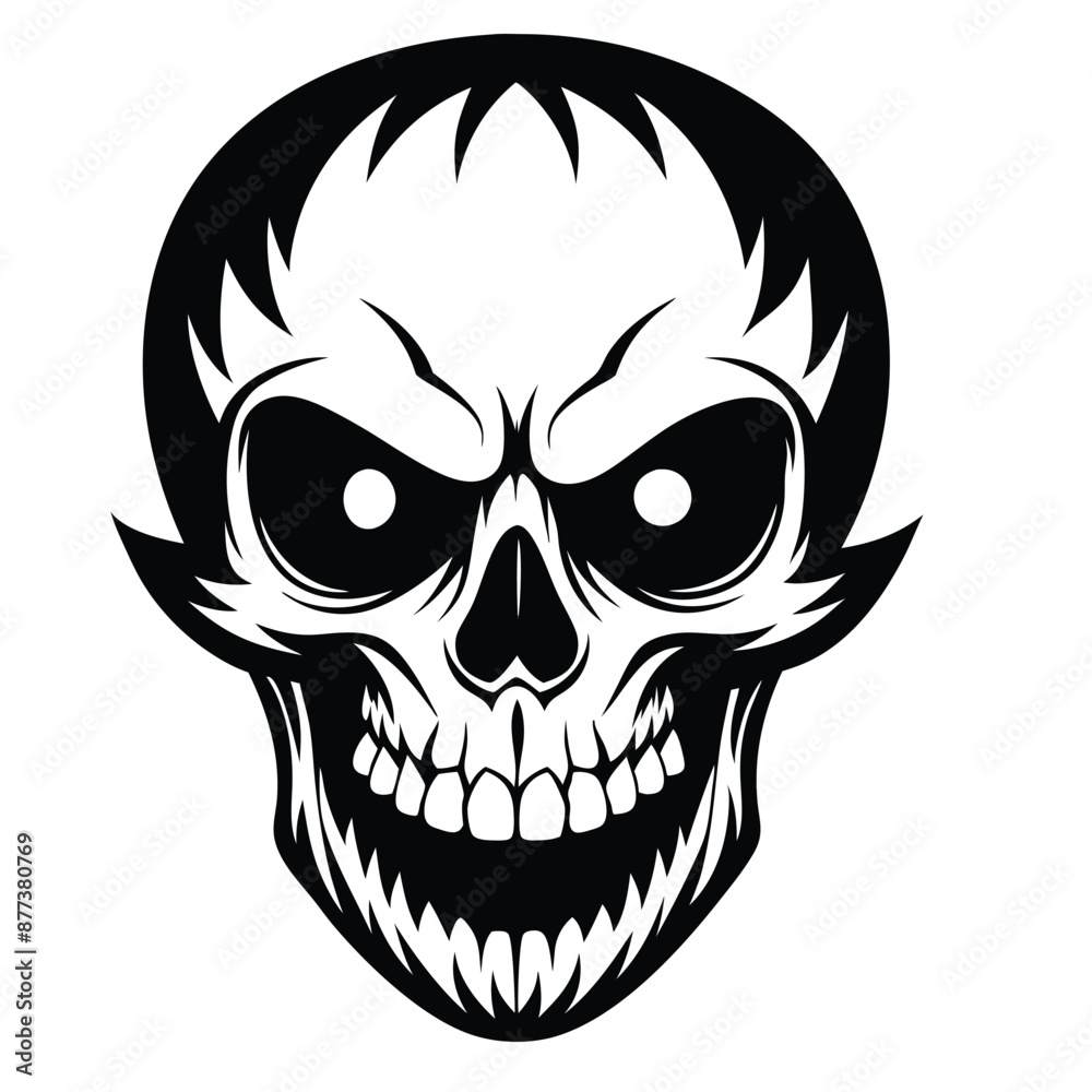 Fototapeta premium Halloween Ghost Silhouette Vector illustration