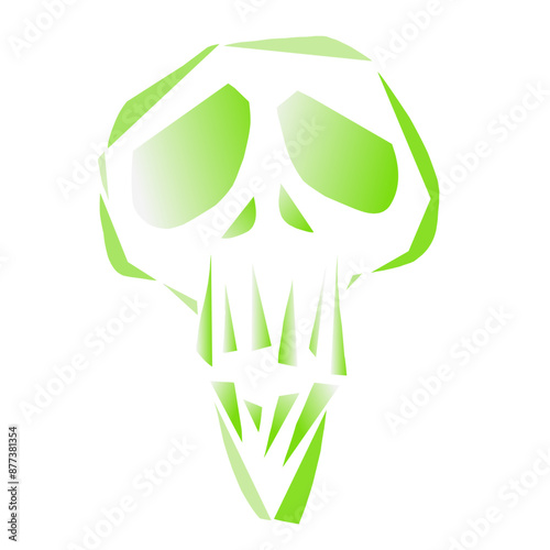 SKULL gradient (green).