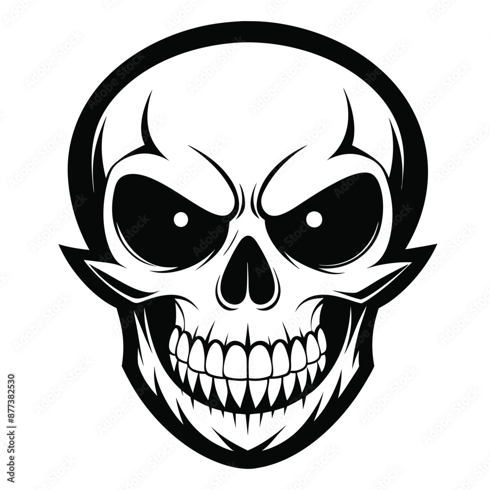 Fototapeta premium Halloween Ghost Silhouette Vector illustration