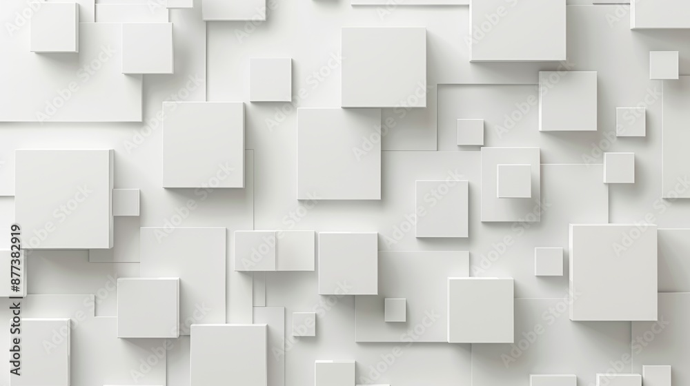Background of white tiles (lights on) (3D illustration) Background of white tiles (lights on) (3D illustration)