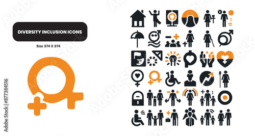 Diversity and Inclusion icons bundle