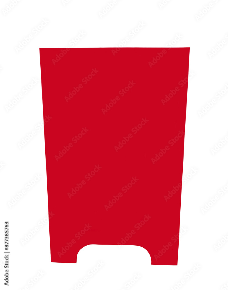 isolated red floor sign on a white background is designed in a triangular shape so that it can be placed on the floor with space for writing advertising messages or making announcements. isolated red floor sign on a white background is designed in a triangular shape so that it can be placed on the floor with space for writing advertising messages or making announcements.