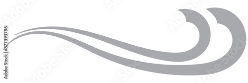 Swooshes text tails for baseball design. Sports swash underline shapes set in retro style. Swish typography font elements for athletics, baseball, football decoration. Black swirl vector line