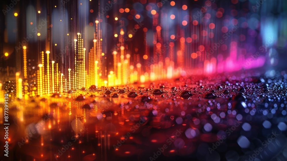 abstract digital sound equalizer. Linear wave-like sound. abstract digital sound equalizer. Linear wave-like sound.