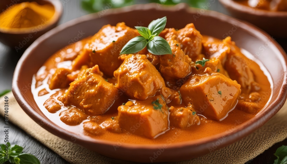 curry chicken dish , generated by AI. High quality photo curry chicken dish , generated by AI. High quality photo