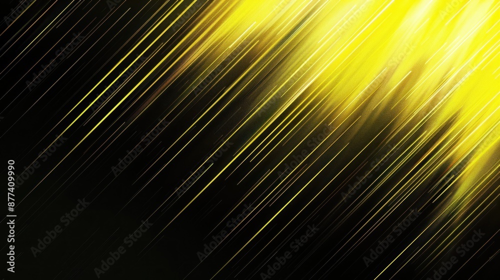 Dynamic yellow streaks of light on a dark background. Dynamic yellow streaks of light on a dark background.
