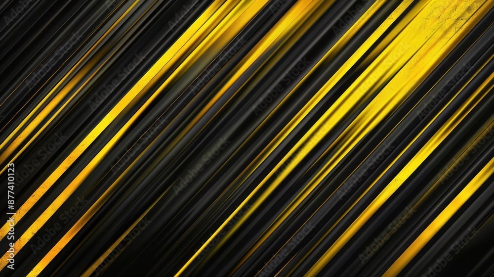 Diagonal streaks of yellow and black in abstract art Diagonal streaks of yellow and black in abstract art