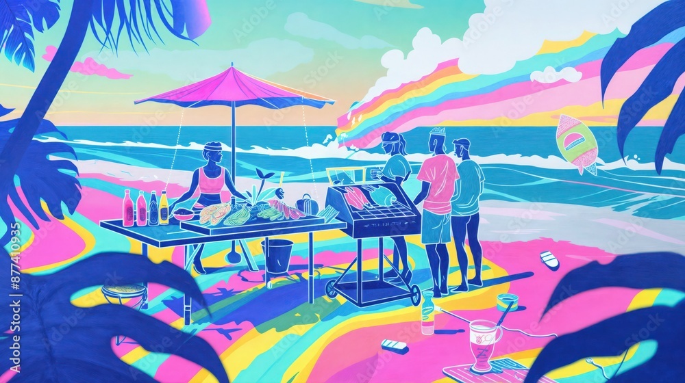 Beachside BBQ With Friends