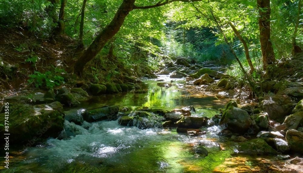 美しい森の風景 美しい森の風景