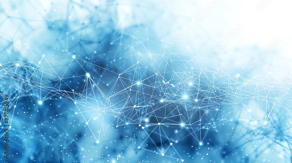 Abstract blue technology background with connecting dots and lines. Network connection structure. Science, technology, and engineering concept. Abstract blue technology background with connecting dots and lines. Network connection structure. Science, technology, and engineering concept.